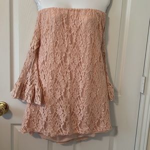 Urban Mangoz Peach Lace Dress Size XL